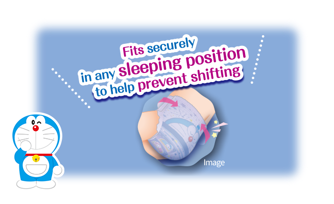 Fits securely in any sleeping position to help prevent shifting