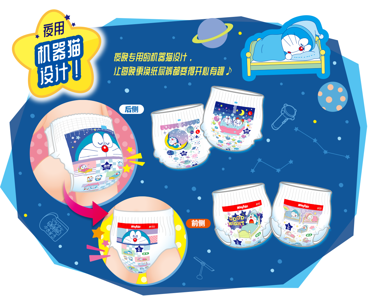 夜用机器猫设计！