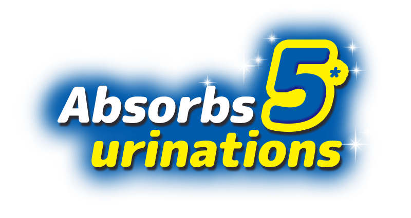 Absorbs 5* urinations